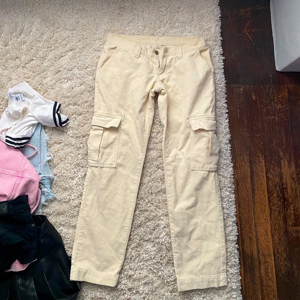 Cream Colored Corduroy Jeans